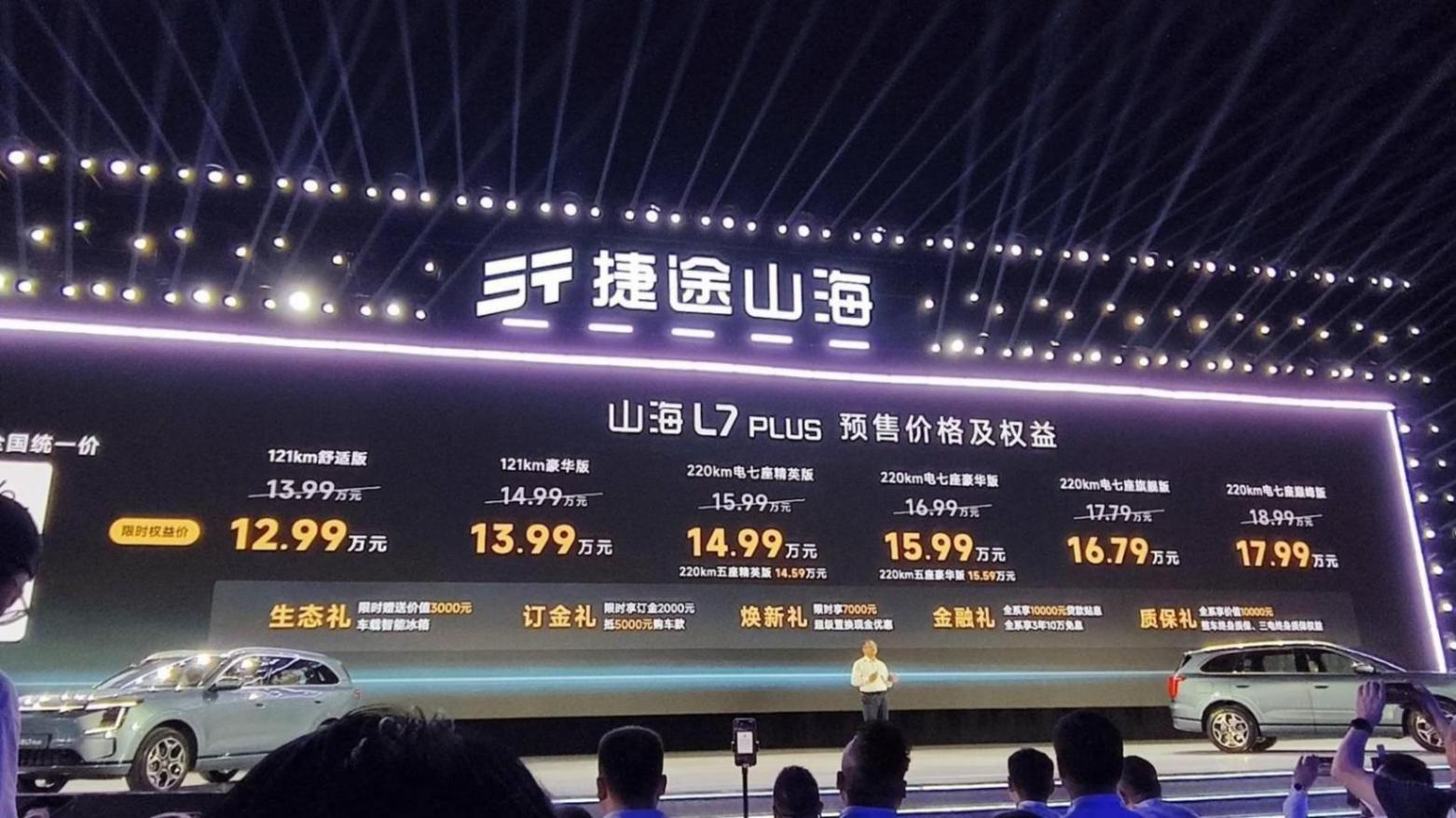 捷途山海L7 PLUS預(yù)售限時(shí)權(quán)益價(jià)12.99萬(wàn)起